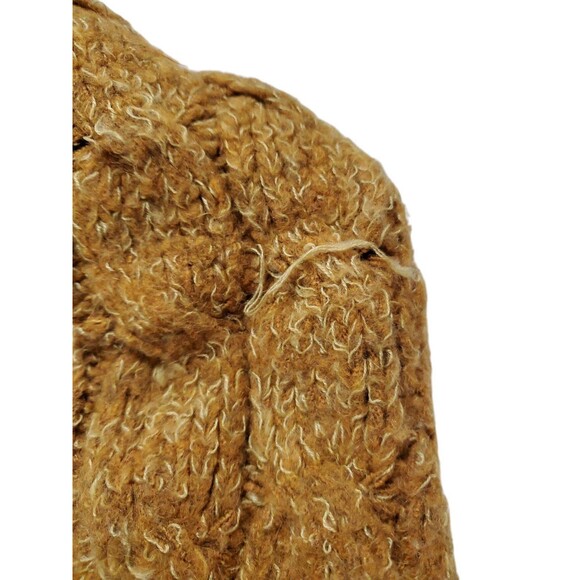 Doe Rae Knit Sweater Top Shirt Size Large L Mustard‎ Yellow - Picture 4 of 6